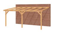 Aanbouwveranda OBLIQUE Schuin dak - 600x350 cm- Schuin dak- - YARD Outdoor