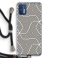 Magic pattern: Motorola Moto G9 Plus Transparant Hoesje met koord