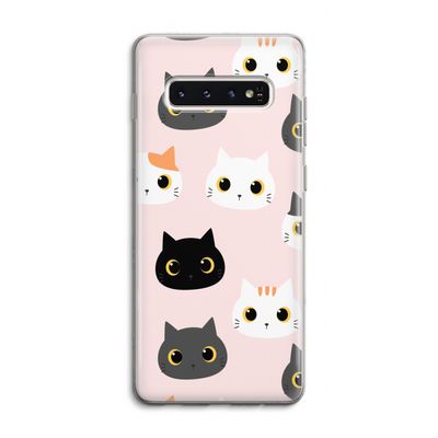Katten: Samsung Galaxy S10 4G Transparant Hoesje