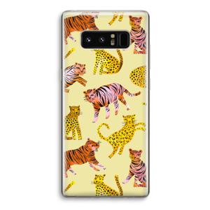 Cute Tigers and Leopards: Samsung Galaxy Note 8 Transparant Hoesje