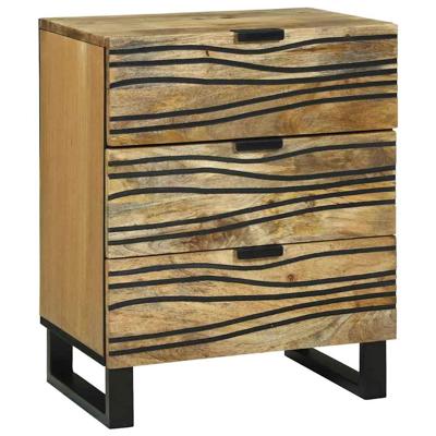 Nachtkastje met lade Bruin 50 x 33 x 60 cm massief mangohout