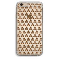 Poop emoji: iPhone 6 Plus / 6S Plus Transparant Hoesje