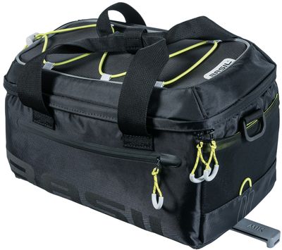 Basil miles trunkbag - sportieve zwarte bagagedragertas voor e-bike - waterdicht - 7l - heren