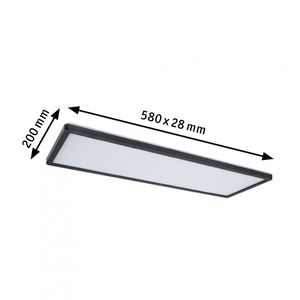 Paulmann Atria Shine 71017 LED-plafondlamp 22 W Neutraalwit Zwart