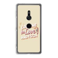 Pizza is the answer: Sony Xperia XZ2 Transparant Hoesje