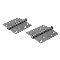 8x stuks kogellagerscharnier / deurscharnieren RVS met rechte hoeken 8,9 x 8,9 x 2,4 cm