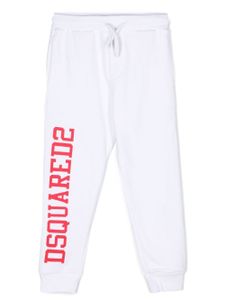 DSQUARED2 KIDS pantalon de jogging à logo imprimé - Blanc