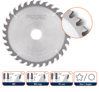 Rotec HM Cirkelzaagblad Voor Handmachines | Ø165x2,6x20 | Z=24 | WZ - 553.0165