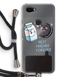 Best Friend Forever: Pixel 3a Transparant Hoesje met koord