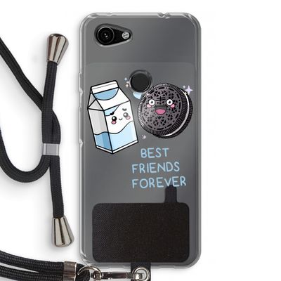 Best Friend Forever: Pixel 3a Transparant Hoesje met koord