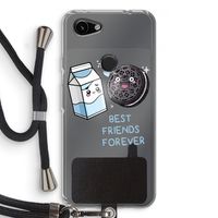 Best Friend Forever: Pixel 3a Transparant Hoesje met koord