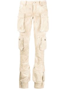 The Attico pantalon cargo Essie à effet marbré - Tons neutres