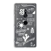 Good vibes: Sony Xperia XZ2 Transparant Hoesje