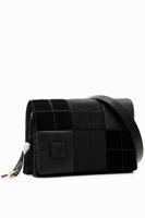 Middelgrote schoudertas met patch - BLACK - U