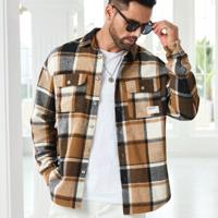 Bon&Bon ModaGents Heren Jas - Groen Geruit Oversized - Herfst/Winter Veel kleurig / M