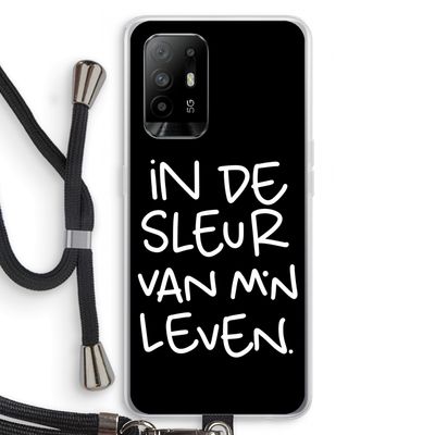 De Sleur: Oppo A94 5G Transparant Hoesje met koord