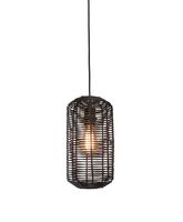 GOOD&MOJO Hanglamp 'Tanami' Rotan, 18cm, kleur Zwart