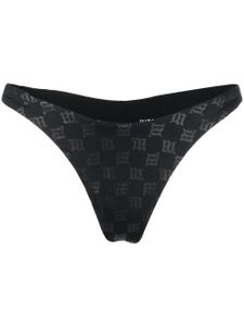 MISBHV bas de bikini à motif monogrammé - Noir