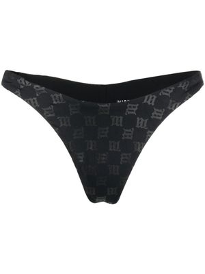 MISBHV bas de bikini à motif monogrammé - Noir