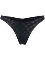 MISBHV bas de bikini à motif monogrammé - Noir