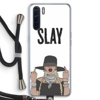 Slay All Day: Oppo A91 Transparant Hoesje met koord