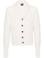 TOM FORD chunky-knit cashmere cardigan - Tons neutres