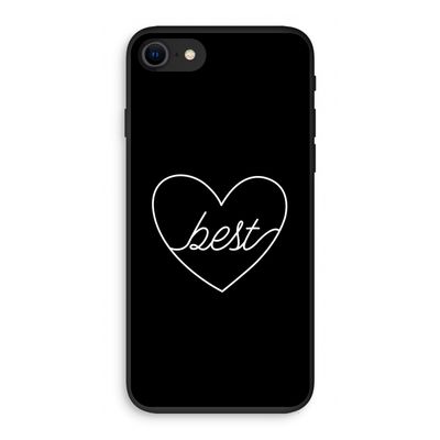 Best heart black: iPhone SE 2020 Biologisch afbreekbaar hoesje