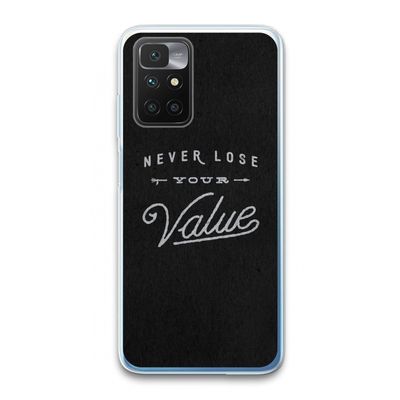 Never lose your value: Xiaomi Redmi 10 Transparant Hoesje