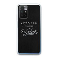 Never lose your value: Xiaomi Redmi 10 Transparant Hoesje