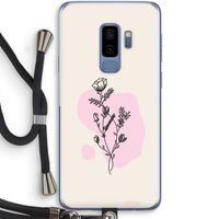 Roses are red: Samsung Galaxy S9 Plus Transparant Hoesje met koord