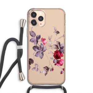 Mooie bloemen: iPhone 11 Pro Transparant Hoesje met koord
