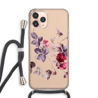 Mooie bloemen: iPhone 11 Pro Transparant Hoesje met koord