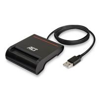 ACT Externe USB 2.0 Smartcard eID Kaartlezer, zwart - thumbnail