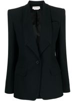 Alexander McQueen blazer à simple boutonnage - Noir