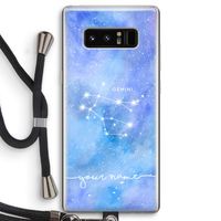 Sterrenbeeld - Licht: Samsung Galaxy Note 8 Transparant Hoesje met koord