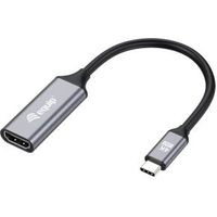 Equip 133491 video kabel adapter 0,15 m USB Type-C HDMI Zwart, Grijs - thumbnail