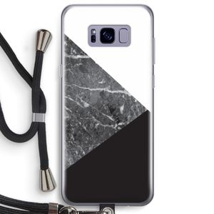 Combinatie marmer: Samsung Galaxy S8 Plus Transparant Hoesje met koord