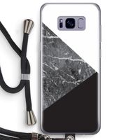 Combinatie marmer: Samsung Galaxy S8 Plus Transparant Hoesje met koord