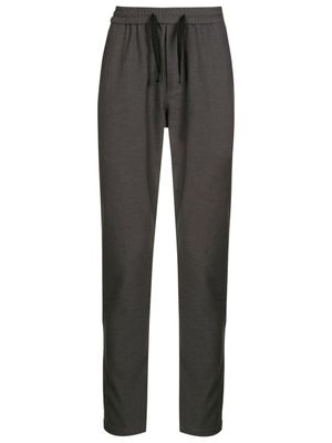 Osklen pantalon fuselé à taille à lien de resserrage - Gris