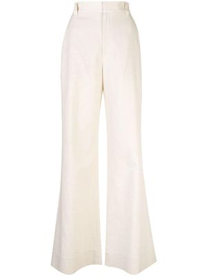 Brunello Cucinelli pantalon évasé à taille haute - Tons neutres