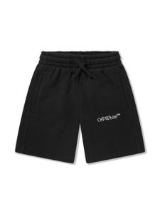 Off-White Kids short en coton à logo imprimé - Noir