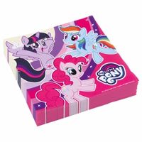 20x stuks My Little Pony feest thema servetten   - - thumbnail