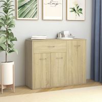 Dressoir 88x30x70 cm spaanplaat sonoma eikenkleurig