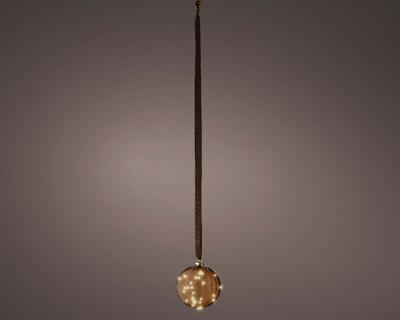 Micro LED bal binnen dia14cm brown/warm white - Lumineo