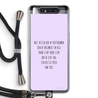 Zelfvertrouwen: Samsung Galaxy A80 Transparant Hoesje met koord