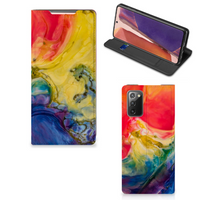 Bookcase Samsung Galaxy Note20 Watercolor Dark - thumbnail