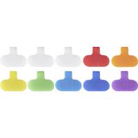 SpeaKa Professional SP-13756876 Kabelmarkering Markeringsvlak: 38 x 20 mm Wit, Rood, Oranje, Geel, Groen, Hemelsblauw, Blauw, Violet 10 stuk(s)