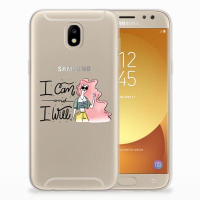 Samsung Galaxy J5 2017 Telefoonhoesje met Naam i Can Samsung Galaxy J5 2017 Telefoonhoesje met Naam i Can