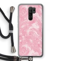 Abstract Painting Pink: Xiaomi Redmi 9 Transparant Hoesje met koord