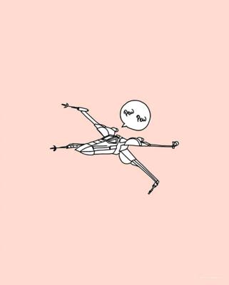 Kunstdruk Star Wars Pew Pew 40x50cm